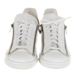 Y-3 x Adidas Leather Low Top Sneakers
White
Rubber Trim